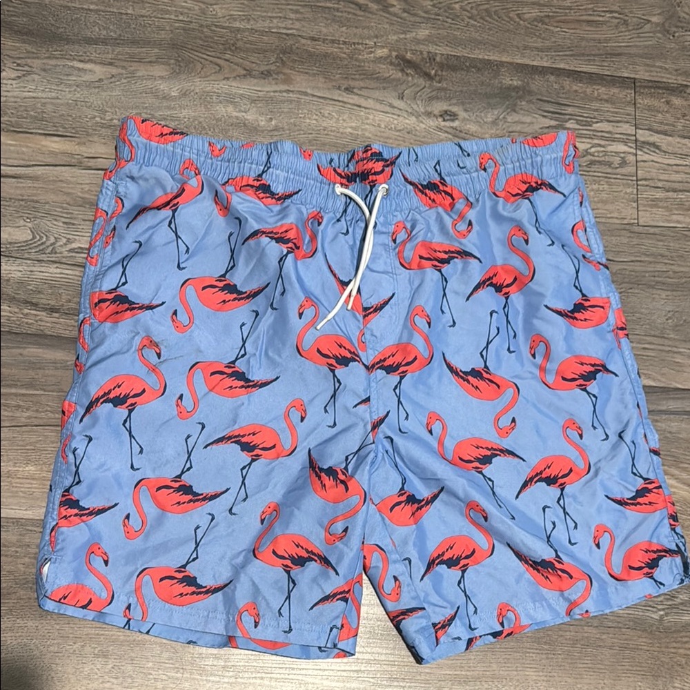 Old Navy Blue Flamingo Swim Trunks